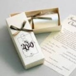 Boda Caja pergamino